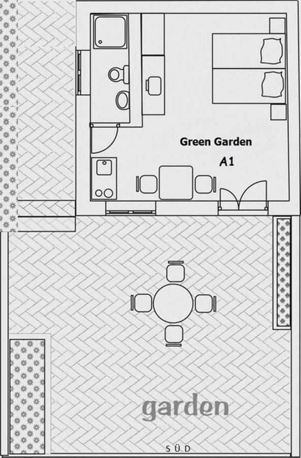 Studio Green Garden Borik Rovinj Dış mekan fotoğraf