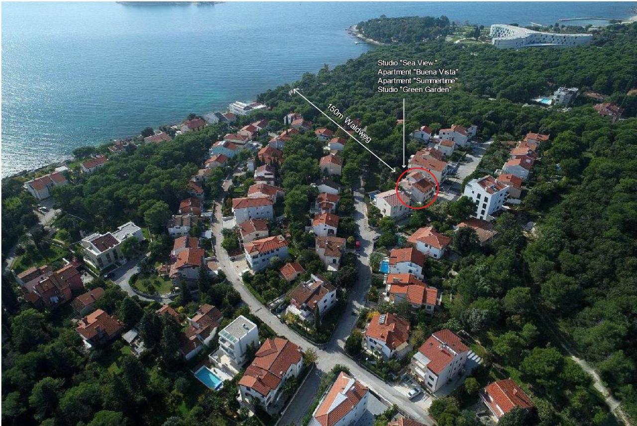 Studio Green Garden Borik Rovinj Dış mekan fotoğraf